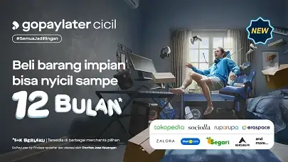 BARU: Untuk Pengguna Terpilih! Barang Impian Aman di Tangan Bareng GoPayLater Cicil