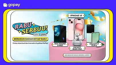 Rabu Serbu! Dapetin Hadiah Menarik dengan Unduh & Transaksi di Aplikasi GoPay