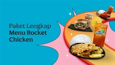 Cek 5 Paket Menu Rocket Chicken, Dari Ayam Sampai Burger!