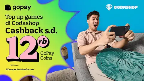 Promo Codashop: Cashback hingga 12.000 GoPay Coins