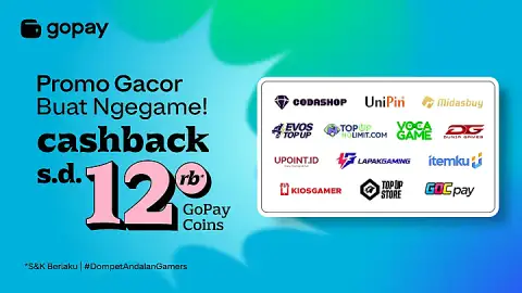 Promo Game: Cashback hingga 90% Buat Top Up Game Pakai GoPay