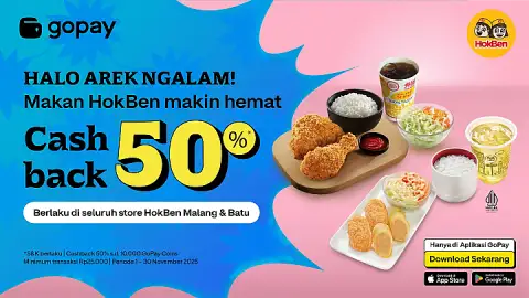 Promo HokBen: Cashback 10.000 GoPay Coins