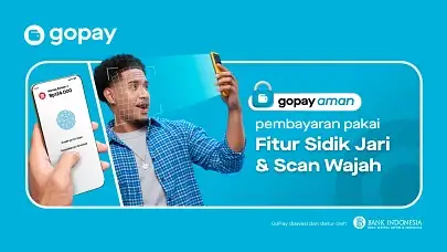 Transaksi GoPay Jadi Makin Aman dengan Fitur Sidik Jari & Verifikasi Wajah