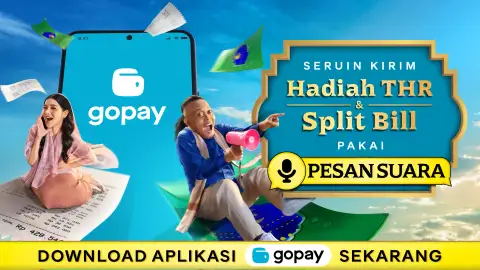 Kirim Hadiah THR & Split Bill dengan Pesan Suara di Aplikasi GoPay