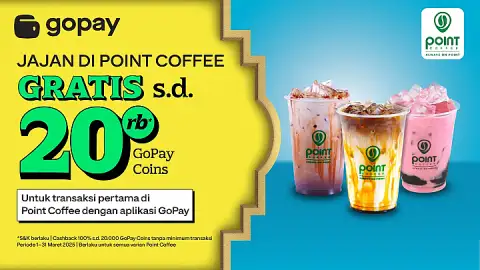 Promo Point Coffee: Cashback 20.000 GoPay Coins