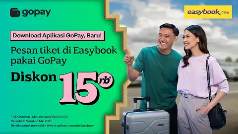 Promo Easybook: Diskon 15.000