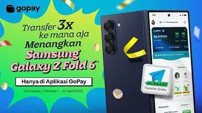 Transfer & Pakai Fitur Hadiah di Aplikasi GoPay, Menangkan Hadiah Keren dari Samsung!