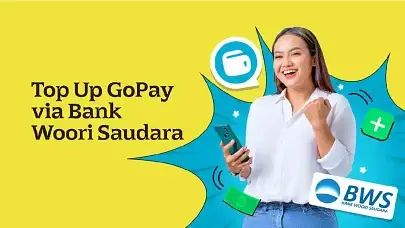 Ini Cara Top Up GoPay Lewat Bank Woori Saudara dengan Mobile Banking & ATM Bersama