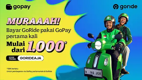 Promo GoRide: Bayar Pakai GoPay Mulai dari 1.000