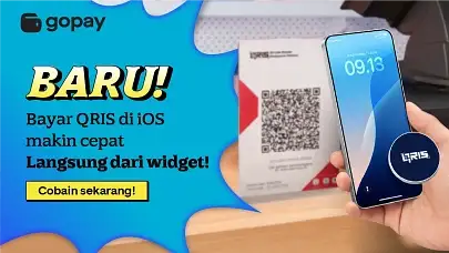 BARU! Bayar QRIS di iOS Makin Cepat Langsung dari Widget