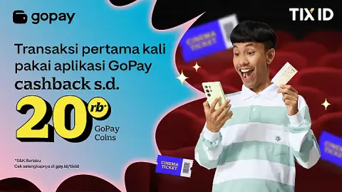 Promo TIX ID: Cashback 10.000 GoPay Coins