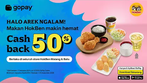 Promo HokBen: Cashback 10.000 GoPay Coins