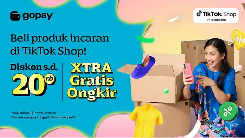 Promo TikTok Shop by Tokopedia: Diskon s.d. Rp20.000