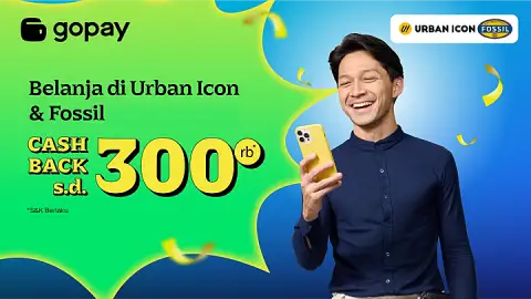 Promo Urban Icon & Fossil: Cashback hingga Rp300.000