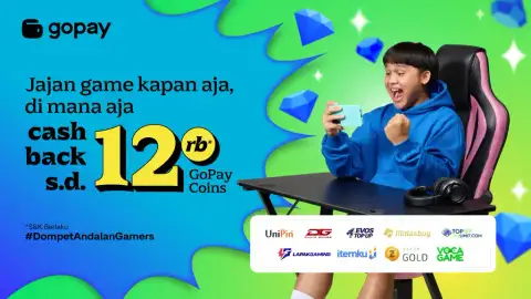 Promo Game: Cashback hingga 90% Buat Top Up Game Pakai GoPay