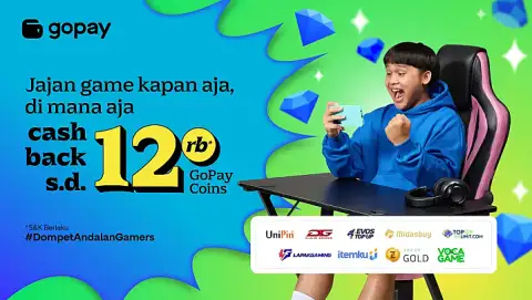 Promo Game: Cashback hingga 90% Buat Top Up Game Pakai GoPay