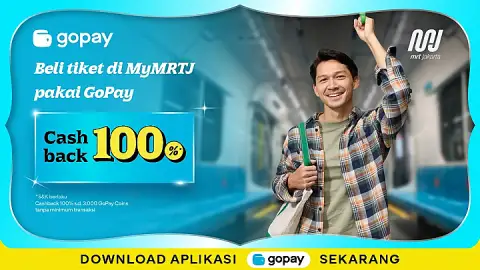 Promo MRT Jakarta: Cashback hingga 10.000 GoPay Coins