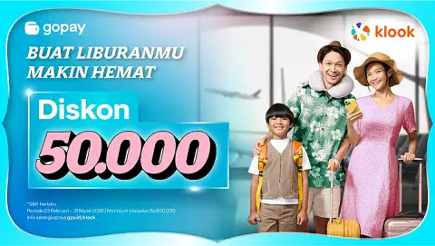 Promo Klook: Diskon Rp50.000