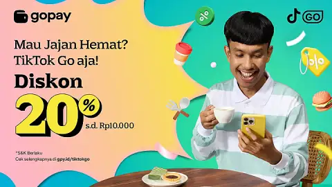 Promo TikTok GO: Diskon hingga Rp10.000