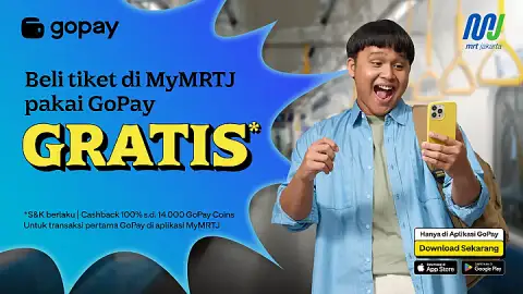 Promo MRT Jakarta: Cashback hingga 14.000 GoPay Coins