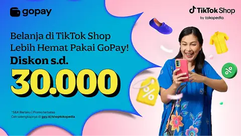 Promo TikTok Shop by Tokopedia: Diskon s.d. Rp30.000