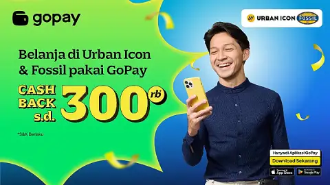 Promo Urban Icon & Fossil: Cashback hingga Rp300.000