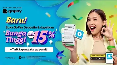 Buka Akun GoPay Deposito, Nikmati Bunga hingga 6% p.a