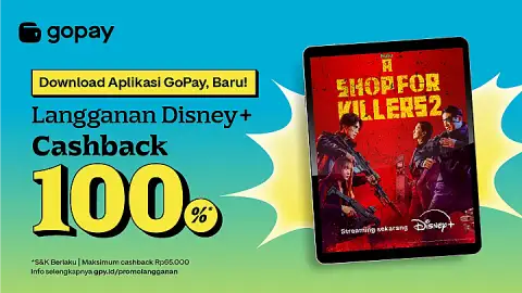 Promo Disney+ Pakai GoPay: Promo Cashback 65.000 GoPay Coins