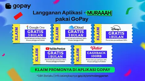 Promo Langganan Aplikasi MURAAAH Pakai GoPay: Cashback hingga 100%