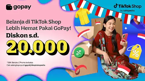 Promo TikTok Shop by Tokopedia: Diskon s.d. Rp20.000