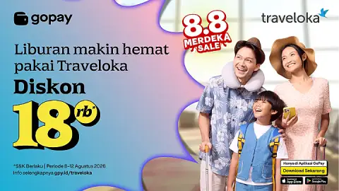 Promo Traveloka: Diskon Rp18.000