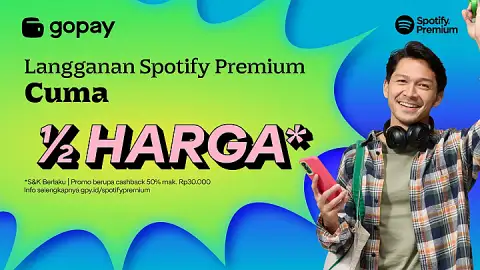 Promo Spotify Premium Pakai GoPay: 3 Bulan Mulai Rp29.900