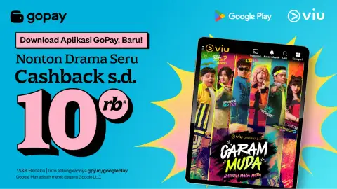 Promo Viu Premium Pakai GoPay: Cashback 90% (maks. Rp10.000)