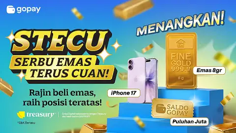 Promo GoPay Emas Digital: Beli Sebanyak-Banyaknya, Raih Hadiah Impian!