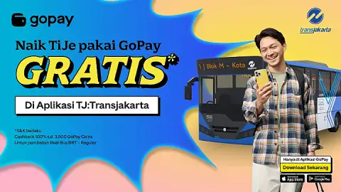 Promo Transjakarta: Cashback 100% Pakai Aplikasi GoPay!