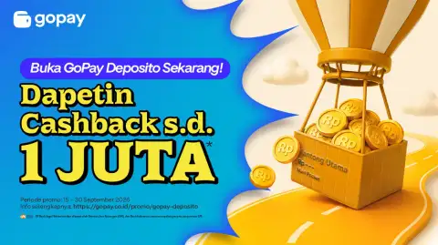 Promo GoPay Deposito by Jago: Cashback hingga 150.000 GoPay Coins