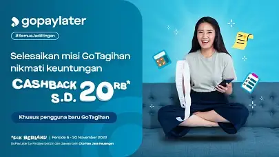 Ada Voucher Cashback Mission GoPulsa & GoTagihan pakai GoPayLater!