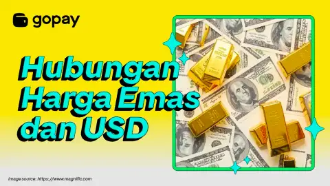 Korelasi harga emas dan Dolar