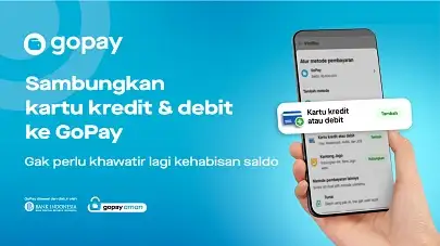 Sambungkan Kartu Kredit/Debit ke GoPay, Gak Perlu Lagi Kehabisan Saldo