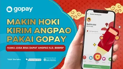Kirim Angpau Pakai GoPay dan Dapatkan Reward GoPay Coins hingga Rp888.000!