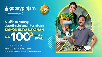 Pakai Limit GoPayPinjam Sekarang, Dapatkan DISKON Biaya Layanan s.d. 100% (maks. Rp150.000)