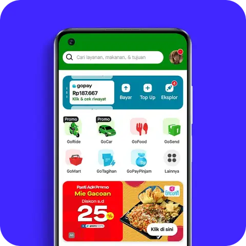 Bayar semua layanan Gojek