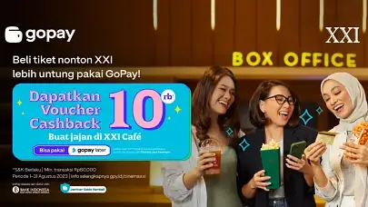 Promo XXI: Cashback hingga Rp10.000