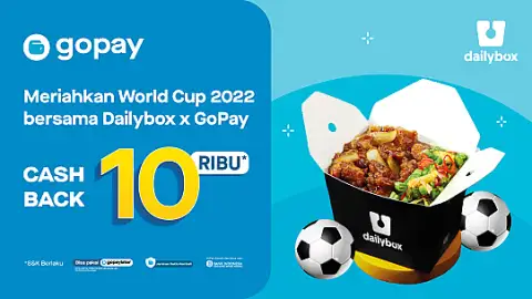 Promo Dailybox: Ada Cashback Rp10.000 & Bisa Nonton Pesta Bola Dunia 2022