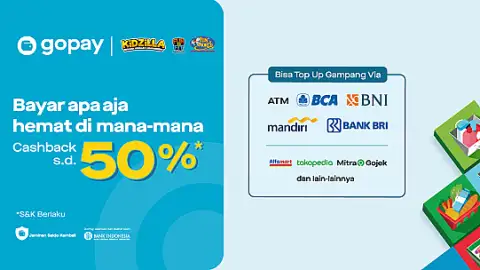 Promo Funworld, Kidzilla, dan Fun&Fit: Cashback 50%