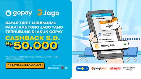 Belanja Online Pakai Kantong Jago yang Terhubung dengan Akun GoPay dan Dapatkan Cashback hingga Rp50.000